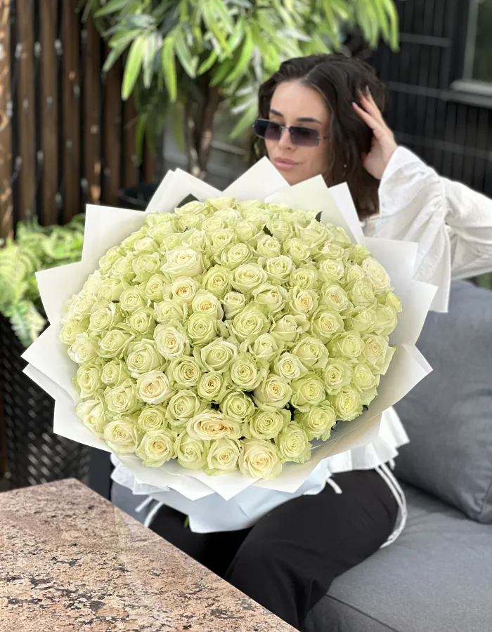 Bouquet 101 white roses