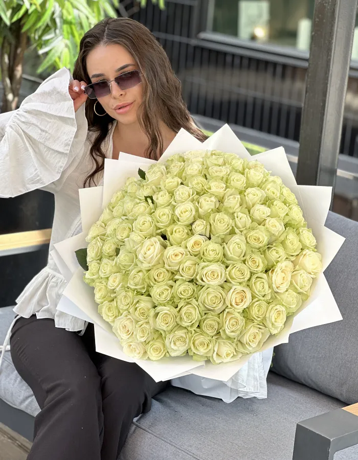 Bouquet 101 white roses