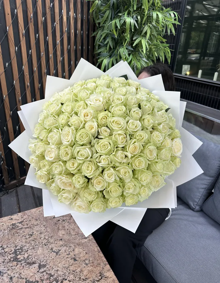 Bouquet 101 white roses
